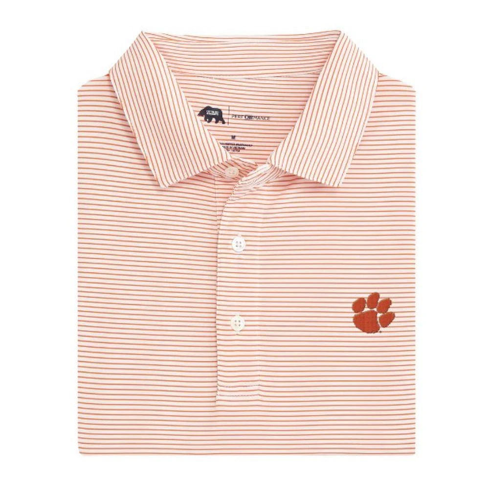 Clemson Onward Reserve Birdie Stripe Polo