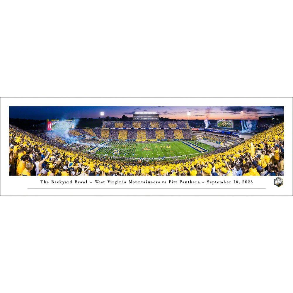 West Virginia 2023 Backyard Brawl Stripe the Stadium 13.5