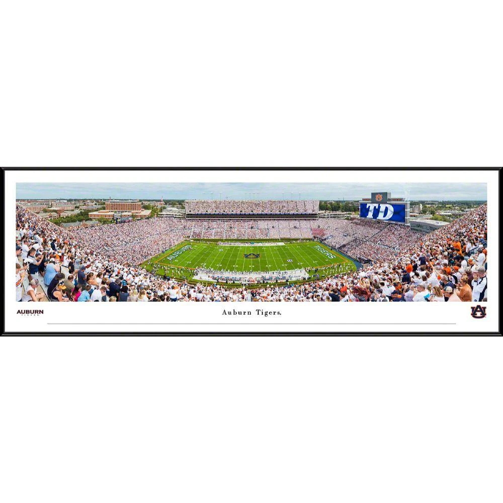 Auburn 2023 White Out Game Framed 13.5