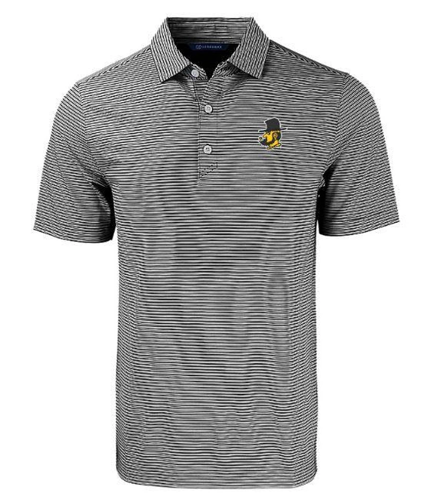 App State Cutter & Buck Yosef Eco Forge Double Stripe Polo