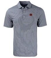 Auburn Cutter & Buck Eco Forge Double Stripe Polo