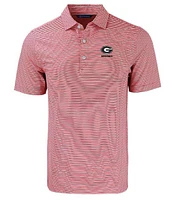 Georgia Cutter & Buck Eco Forge Double Stripe Polo