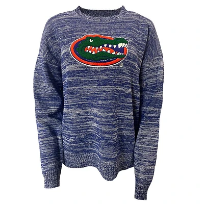 Florida Darby 2 Heather Chenille Applique Sweater