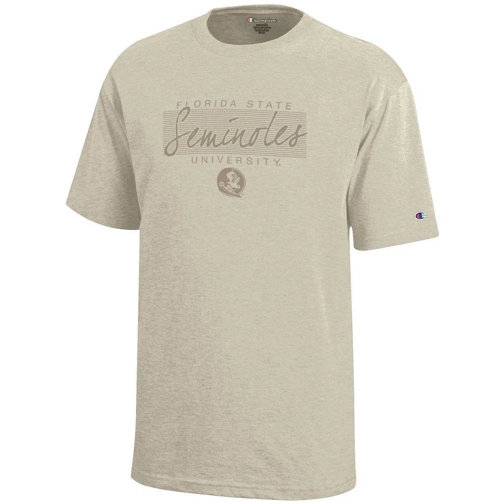 Florida State Champion YOUTH Tonal Script Stack Tee