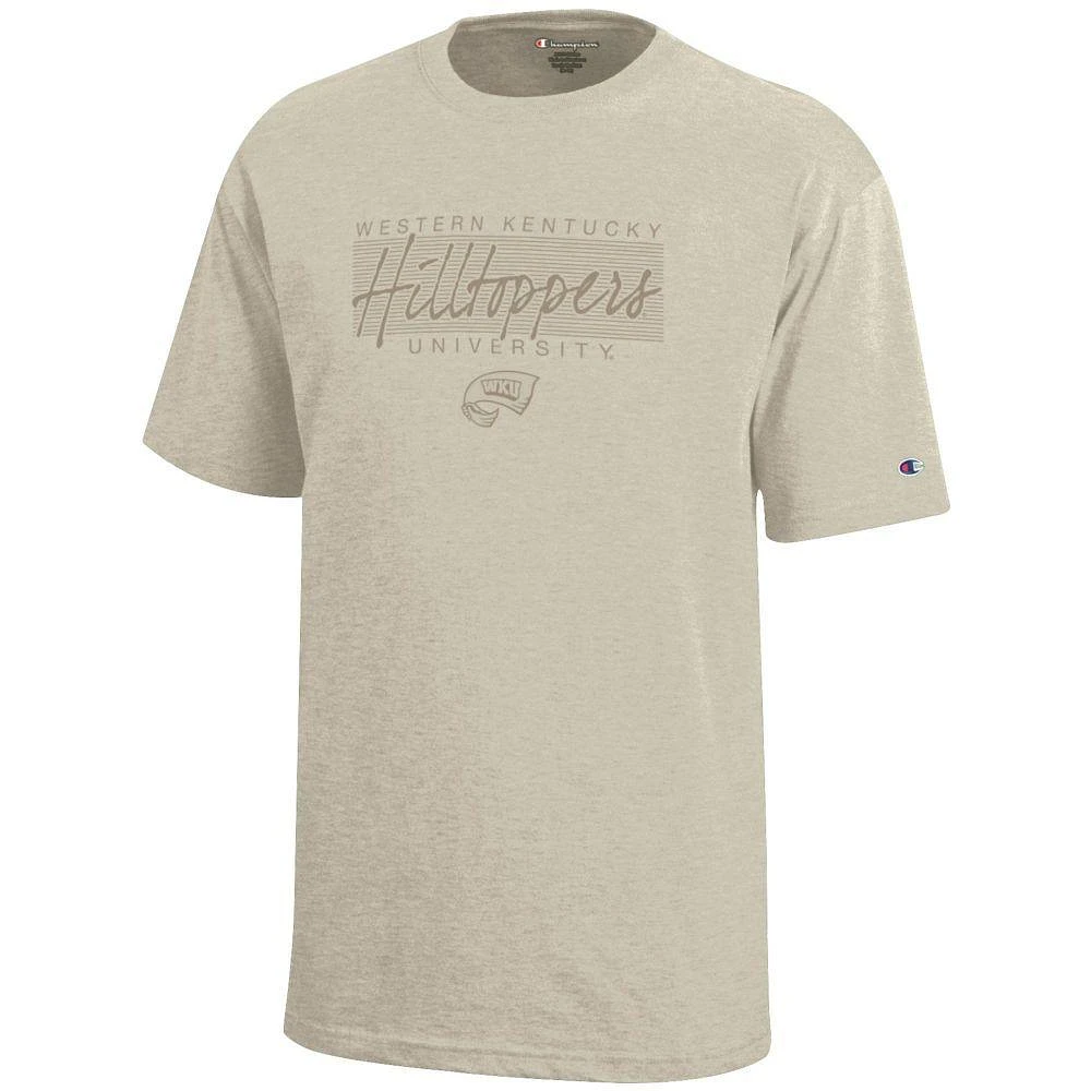 Western Kentucky Champion YOUTH Tonal Script Stack Tee