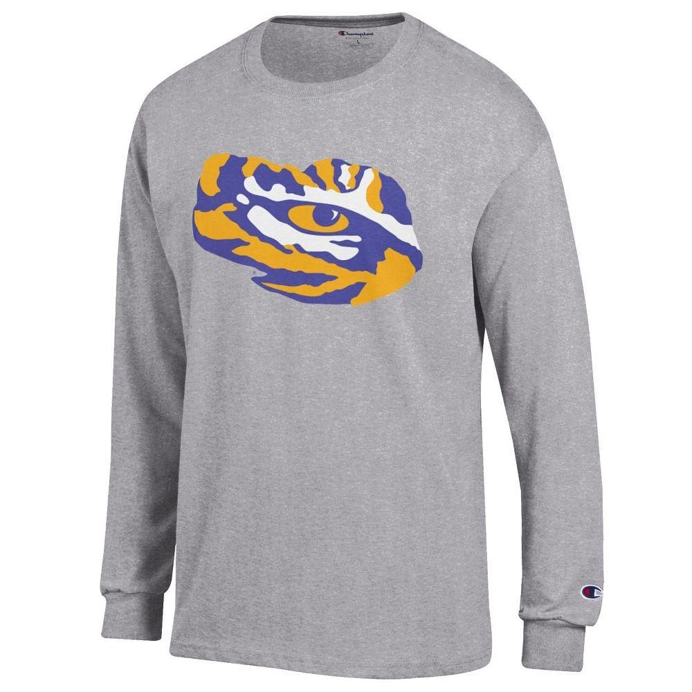 LSU Champion Giant Tiger Eye Logo Long Sleeve Tee