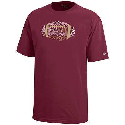 Florida State Champion YOUTH Football Typeface Tee