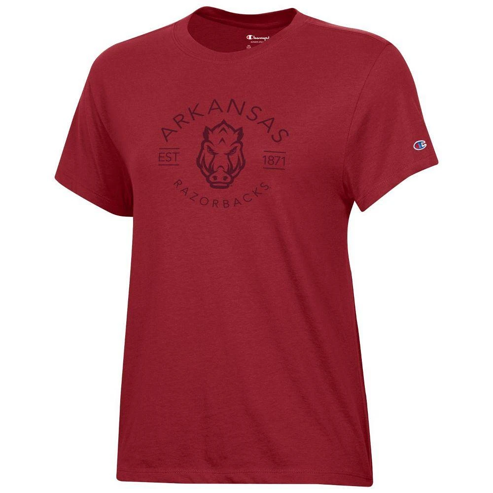 Arkansas Champion Women's Core Circle Logo Tee