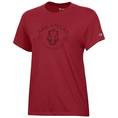 Arkansas Champion Women's Core Circle Logo Tee