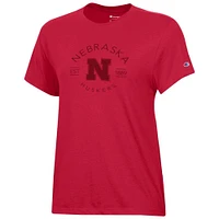 Nebraska Champion Women's Core Circle Logo Tee