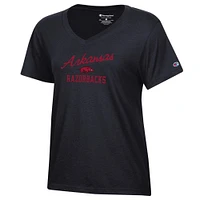 Arkansas Champion Women's Core Slant Script V-Neck