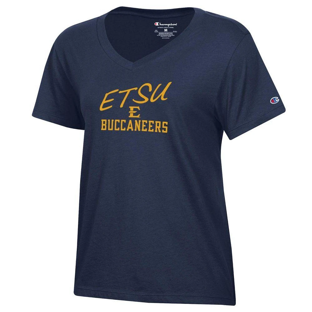 ETSU Champion Women's Core Slant Script V-Neck