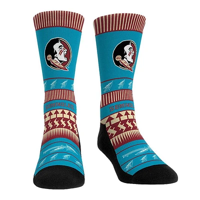 Florida State Turquoise Pattern Sock