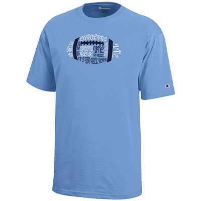 Carolina Champion YOUTH Football Typeface Tee