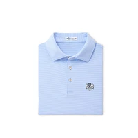 UNC Peter Millar Vault Ram Jubilee Stripe Polo