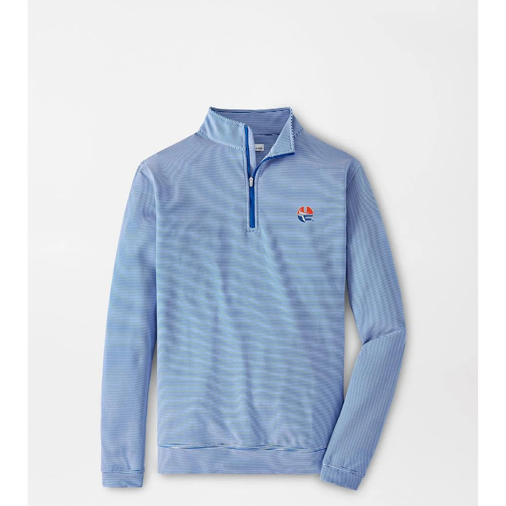 Florida Peter Millar Vault Circle Perth Mini Stripe 1/4 Zip Pullover