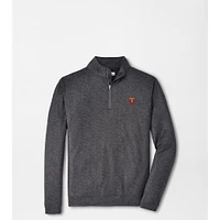 Virginia Tech Peter Millar Vault T Over V Perth Stitch 1/4 Zip Pullover