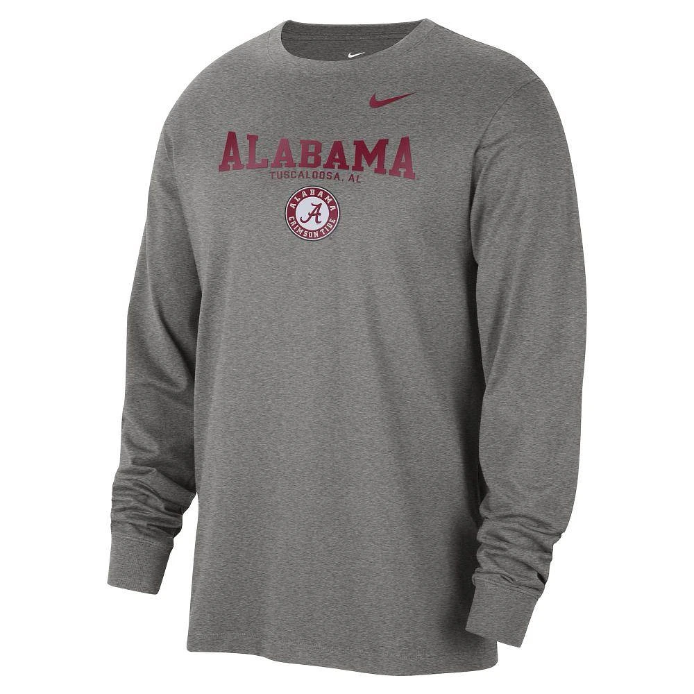 Alabama Nike Cotton Classic Long Sleeve Crew