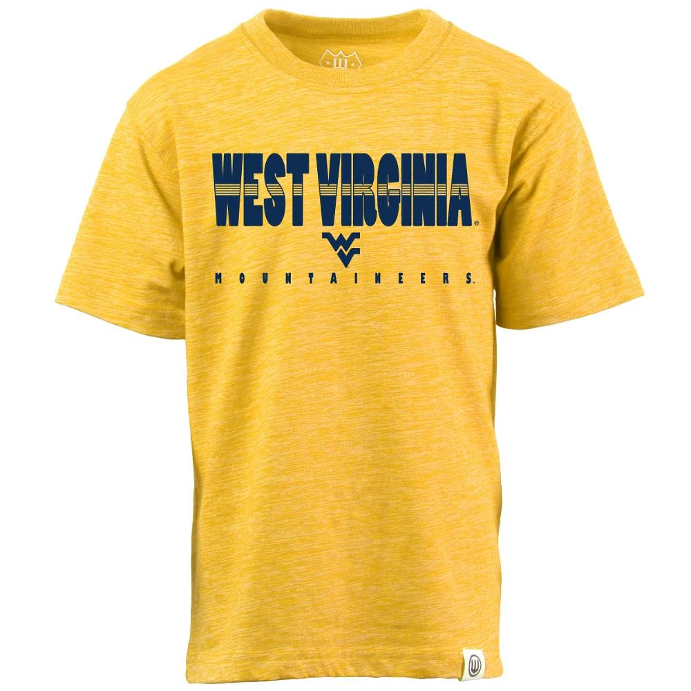 West Virginia Wes and Willy YOUTH Cloudy Yarn Tee