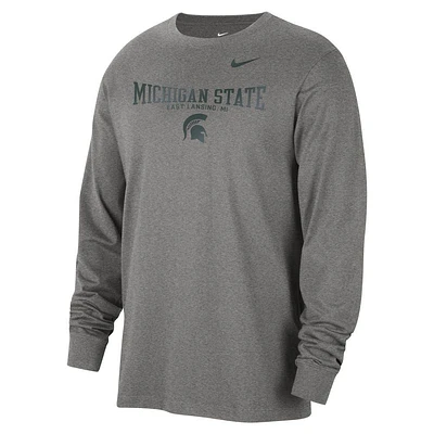 Michigan State Nike Cotton Classic Long Sleeve Crew