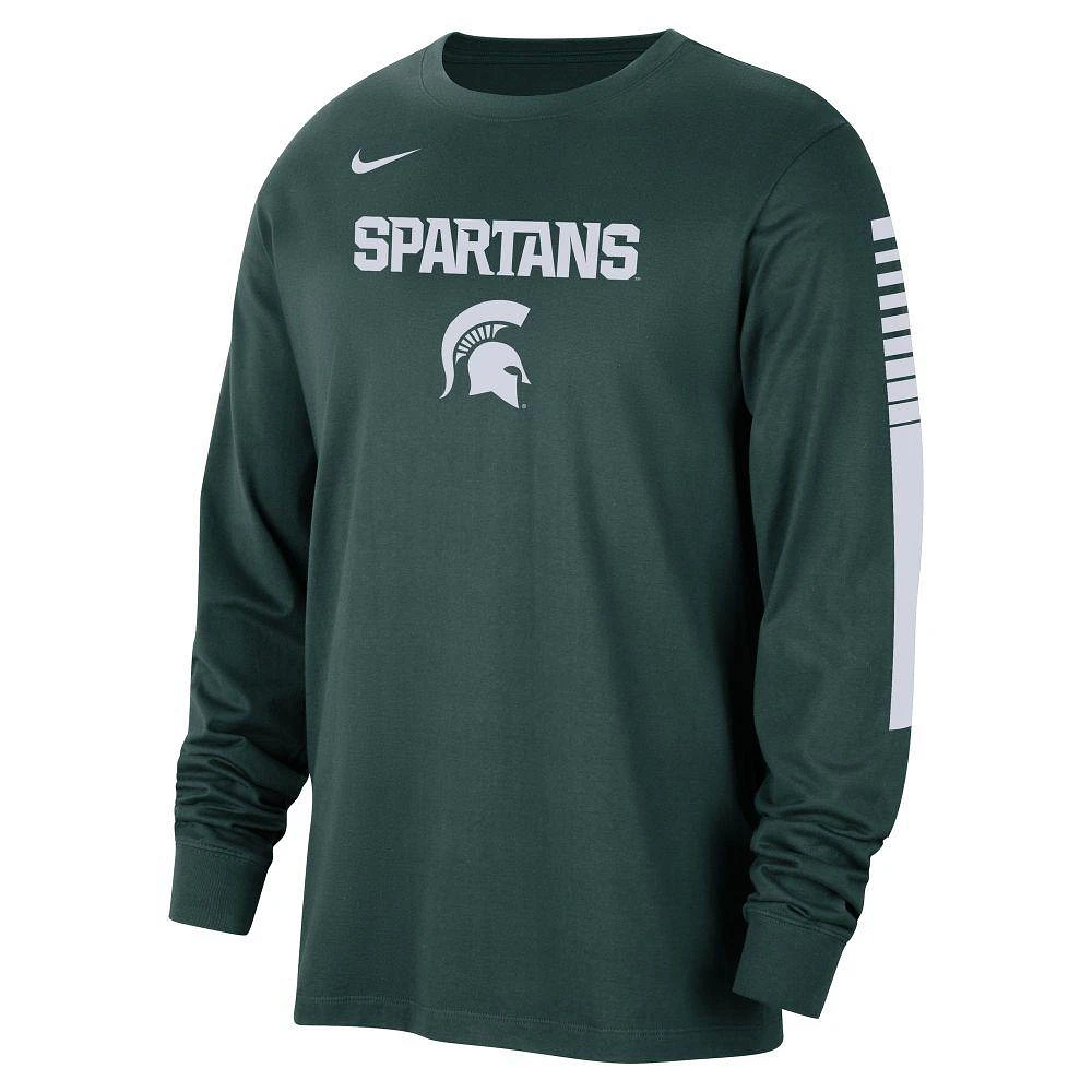 Michigan State Nike Cotton Slam Dunk Long Sleeve Tee