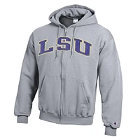 LSU Champion Arch Full Zip Hoodie