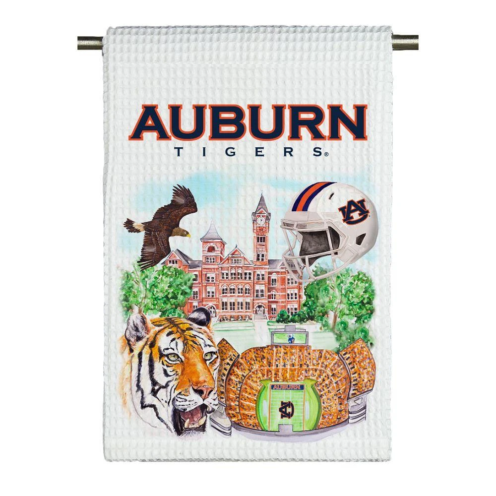 Auburn Watercolor Tea Towel