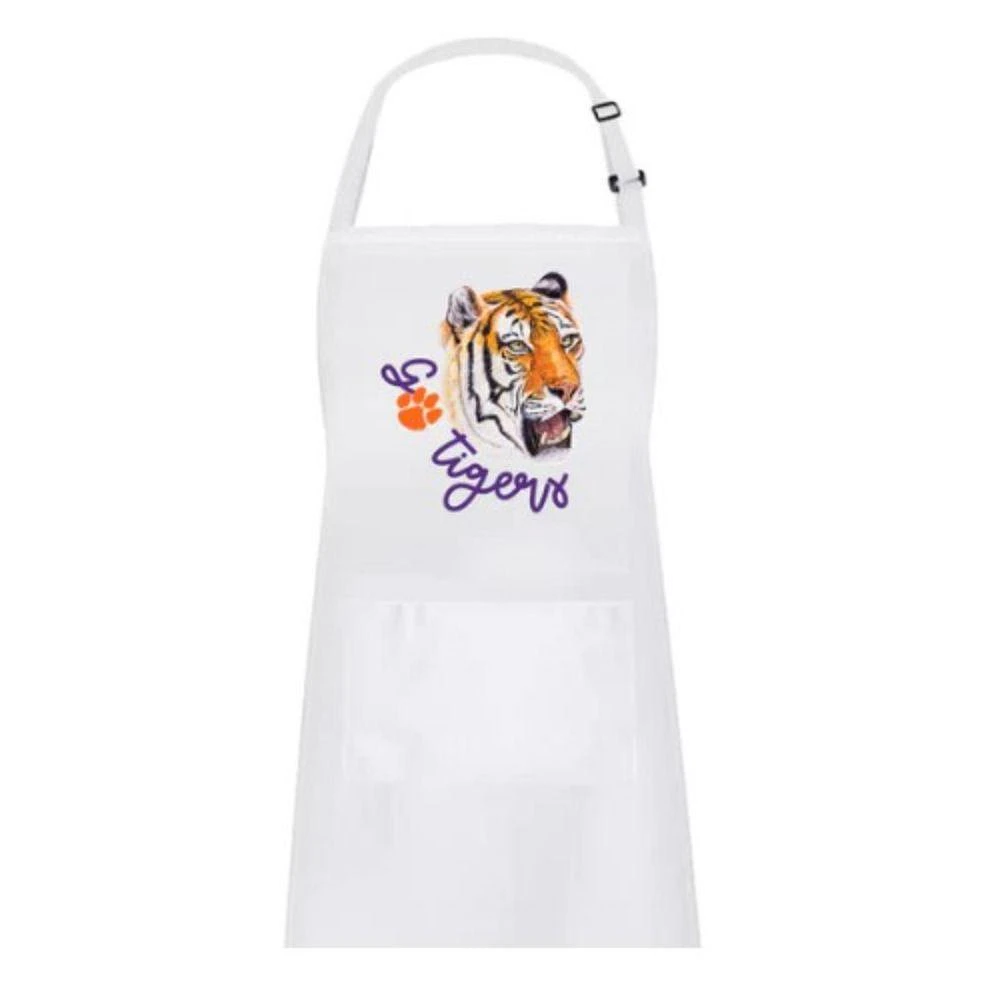 Clemson Mascot Watercolor Apron