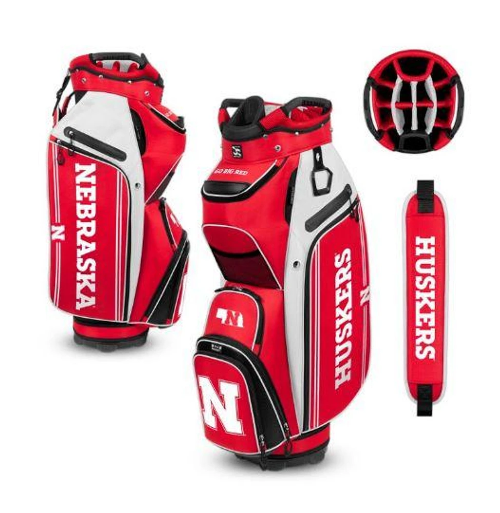 Nebraska Wincraft Bucket Cooler Cart Golf Bag