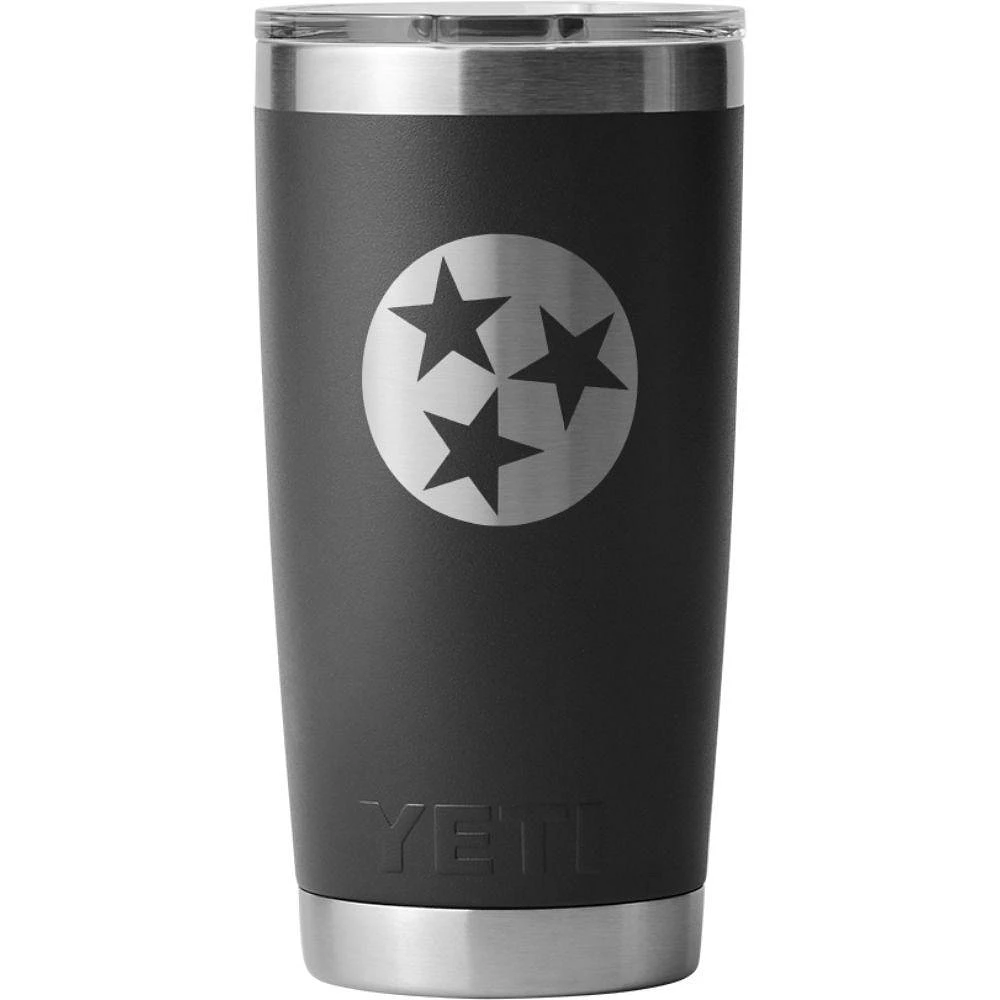 Tennessee Yeti Tristar 20 Oz Black Tumbler