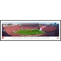 Nebraska Football 100 Years at Memorial Stadium Framed 13.5