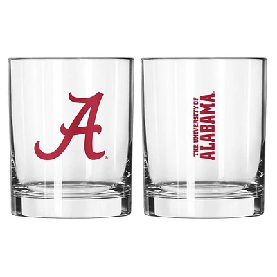 Alabama 14 Oz Gameday Rocks Glass