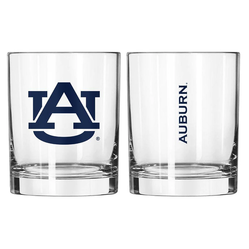 Auburn 14 Oz Gameday Rocks Glass