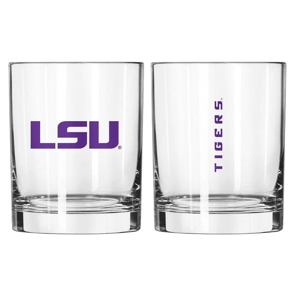 LSU 14 Oz Gameday Rocks Glass