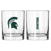 Michigan State 14 Oz Gameday Rocks Glass