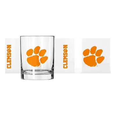 Clemson 14 Oz Gameday Rocks Glass