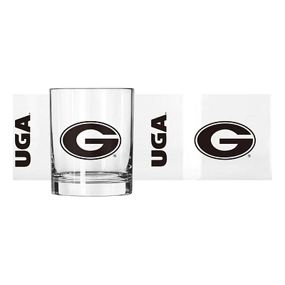 Georgia 14 Oz Gameday Rocks Glass