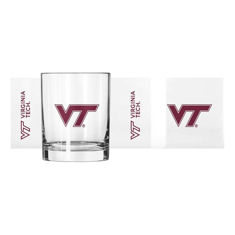 Virginia Tech 14 Oz Gameday Rocks Glass