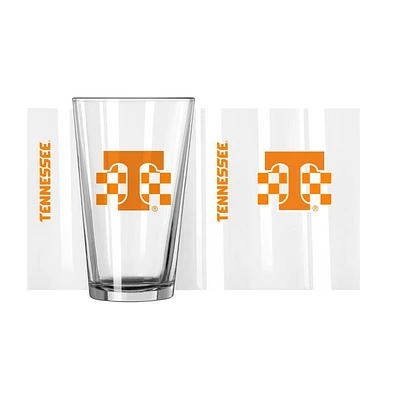 Tennessee 16 Oz Checkerboard Gameday Pint Glass