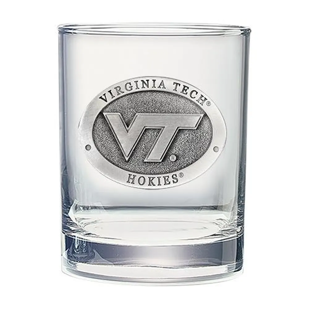  Virginia Tech Silver Label Rocks Glass