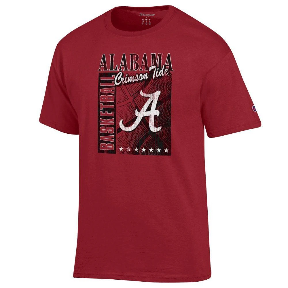 Alabama Champion Retro Basketball Rectangle Tee