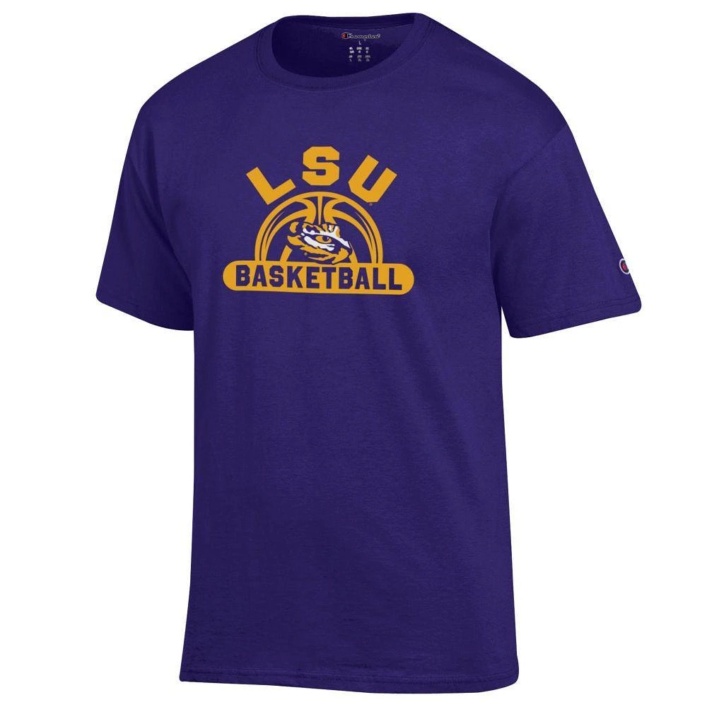 LSU Champion Wordmark Arch Basketball Tee