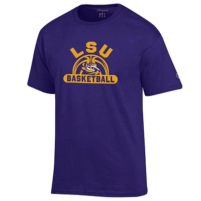 LSU Champion Wordmark Arch Basketball Tee