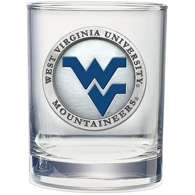 West Virginia Heritage Pewter 14 Oz Double Old Fashioned Rocks Glass