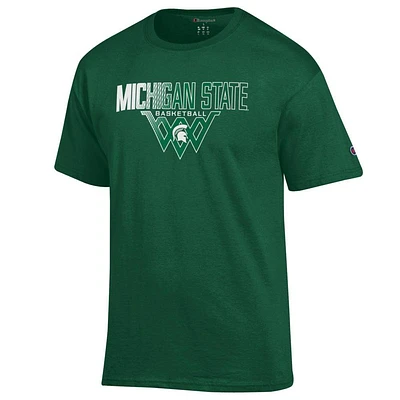 Michigan State Champion Wordmark Basketball Net Tee