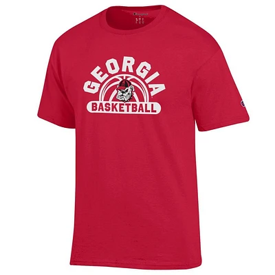 Georgia Champion Wordmark Arch Basketball Tee