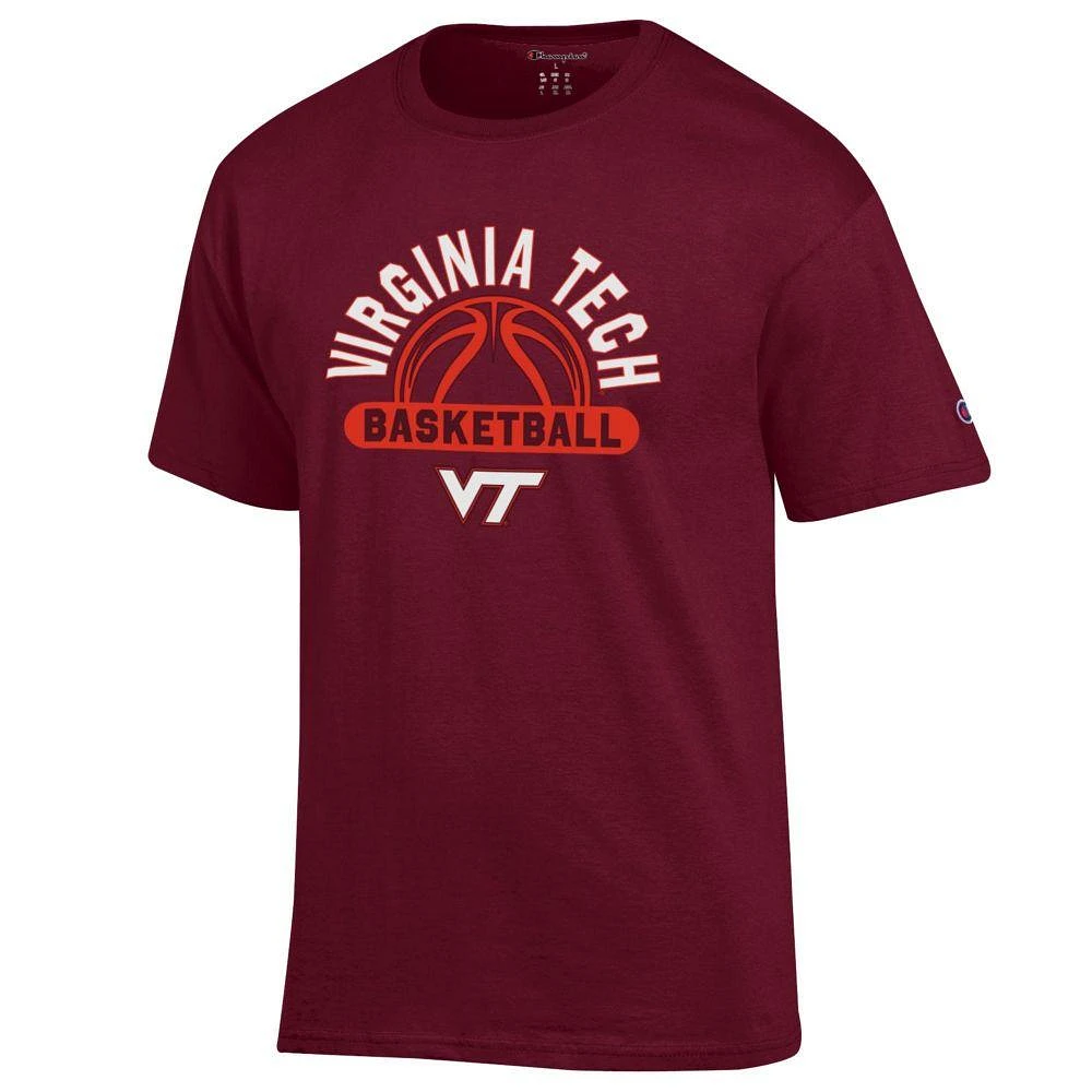 Virginia Tech Champion Wordmark Arch Basketball Tee