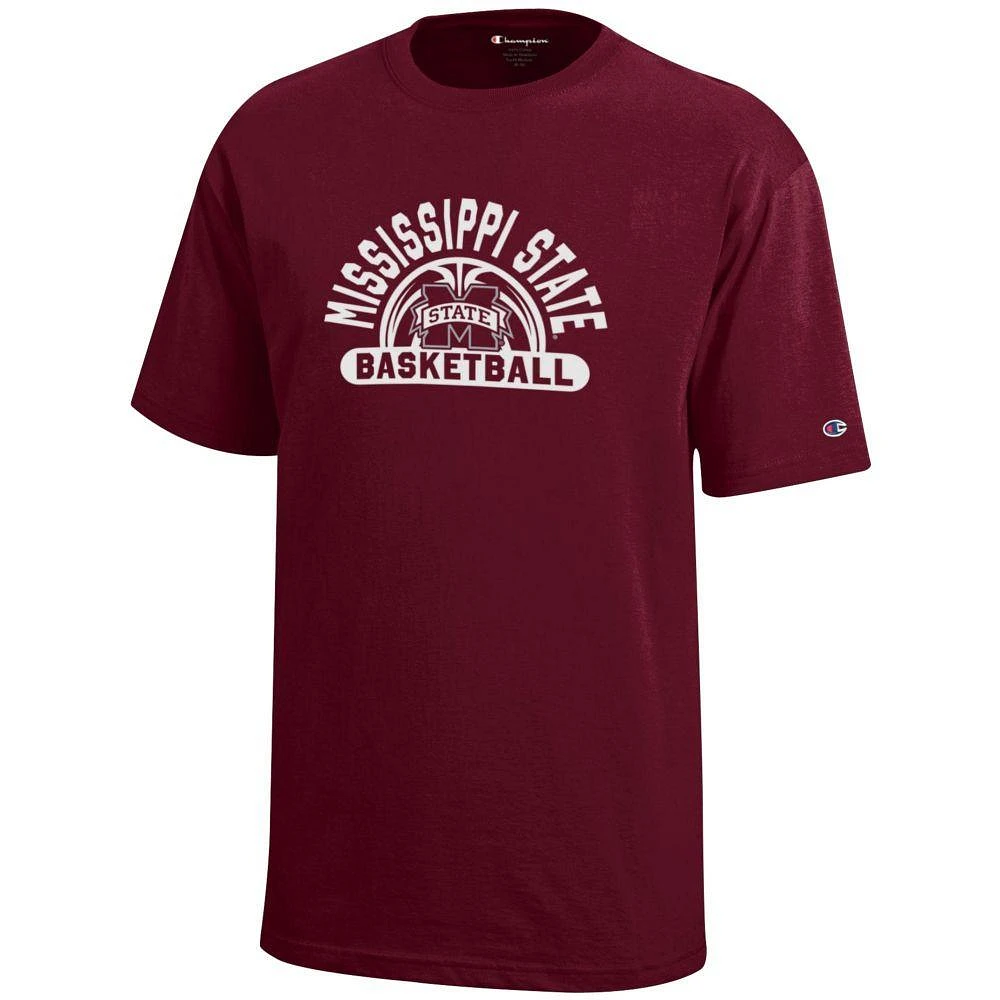 Mississippi State Champion YOUTH Wordmark Arch Basketball Tee