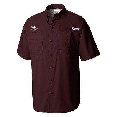 Mississippi State Vault Columbia Tamiami Short Sleeve Woven Shirt