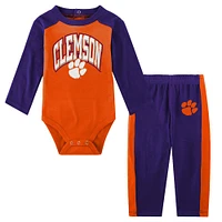 Clemson Gen2 Newborn Rookie of the Year Creeper Pant Set